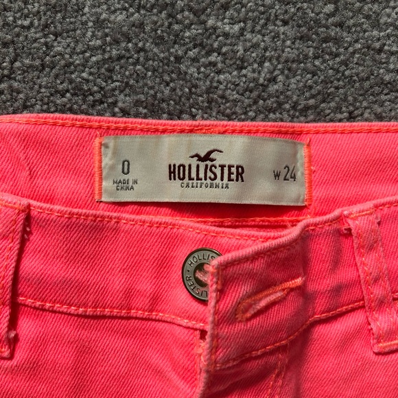 Hollister Hot Pink Jean Shorts - Picture 3 of 5